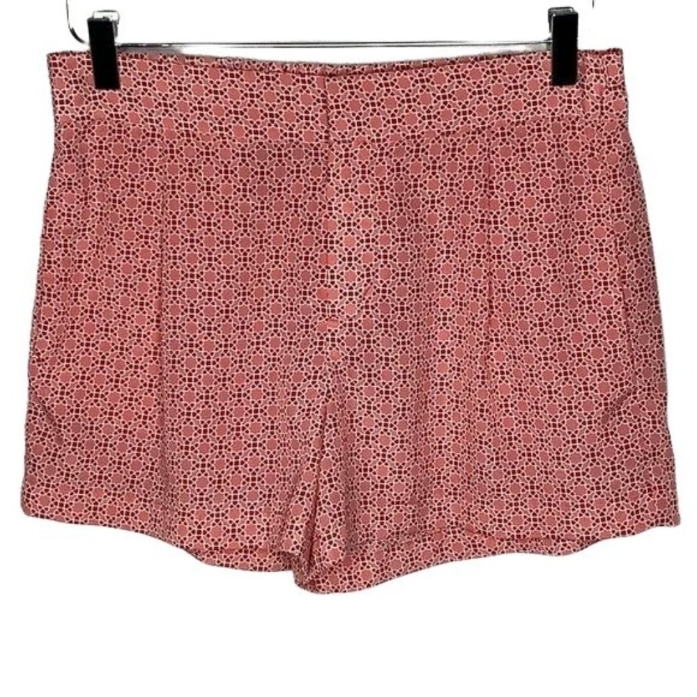 JOE FRESH pink print pleated shorts size 2